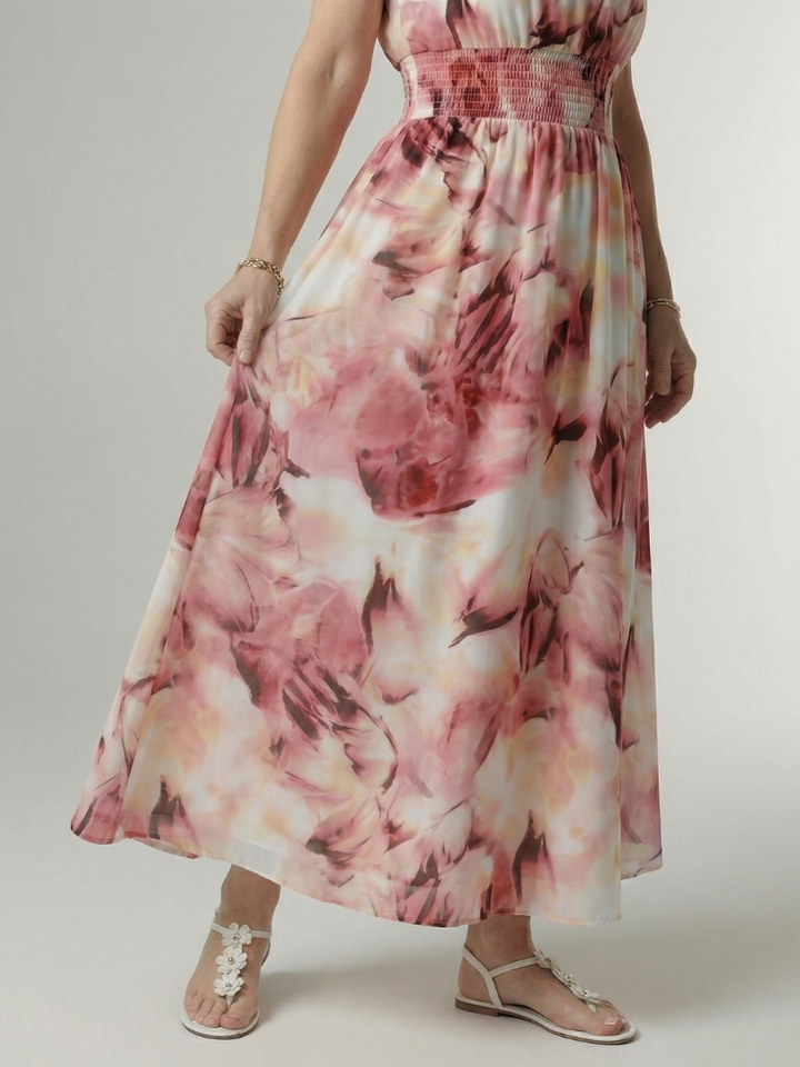 Sylin™ Gathered Halter Midi Dress