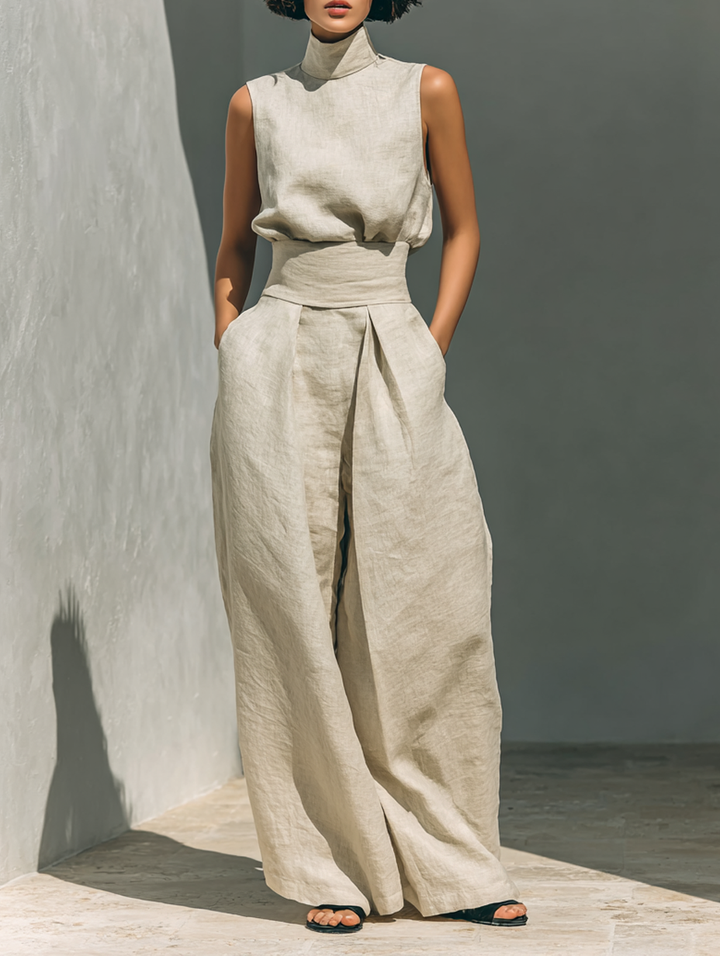 MARIA | TANK TOP & WIDE-LEG PANTS SET