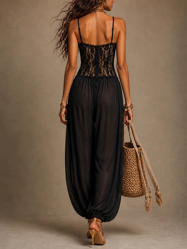 ZARIA | LACE HAREM JUMPSUIT
