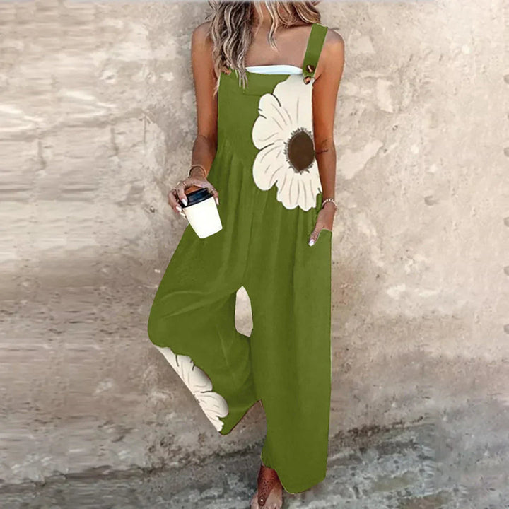 SAVANNAH | PRINTED WIDE-LEG OVERALLS