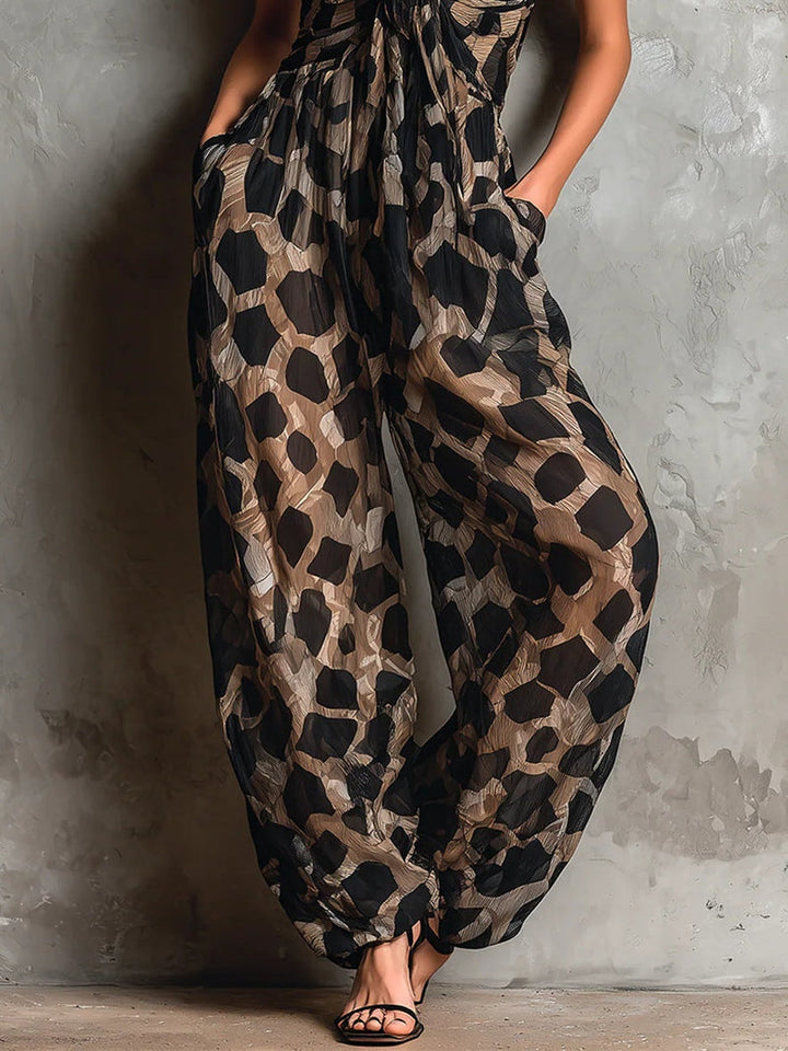 ROBERTA | ANIMAL PRINT WIDE-LEG JUMPSUIT