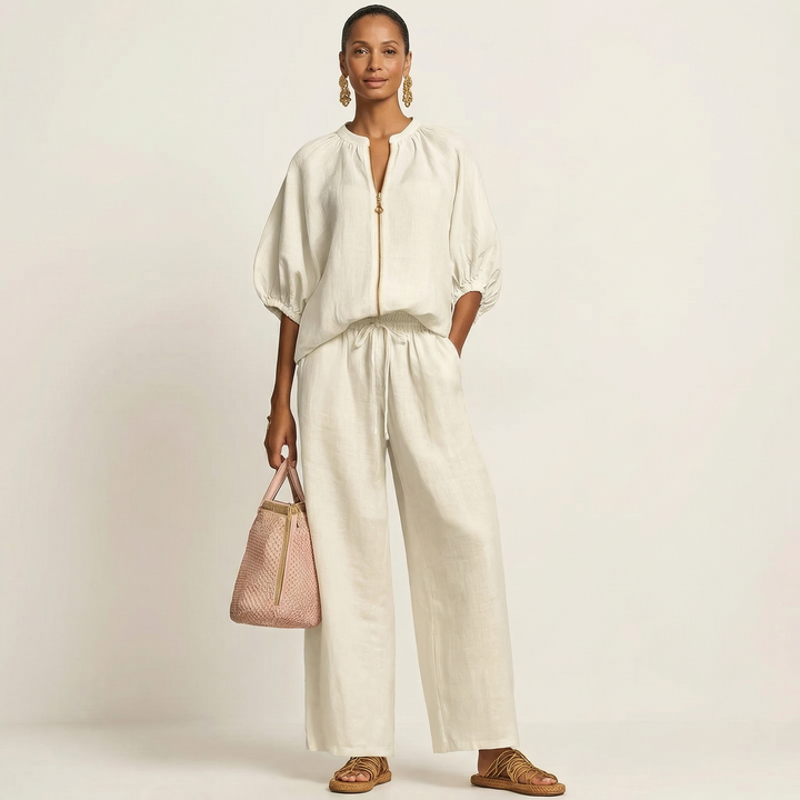 MARLOWE | ZIPPER-FRONT TWO-PIECE SET