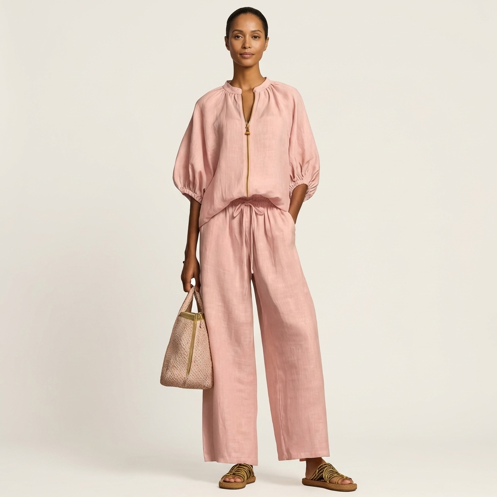 MARLOWE | ZIPPER-FRONT TWO-PIECE SET