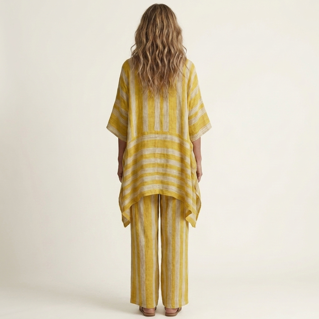 KIARA | STRIPED COTTON LINEN SET