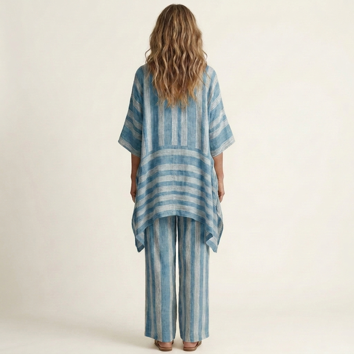 KIARA | STRIPED COTTON LINEN SET