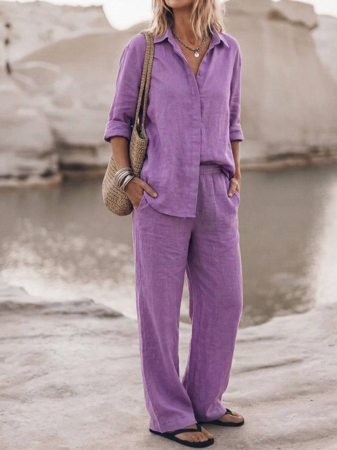 HARPER | COTTON RELAXED TWO-PIECE SET