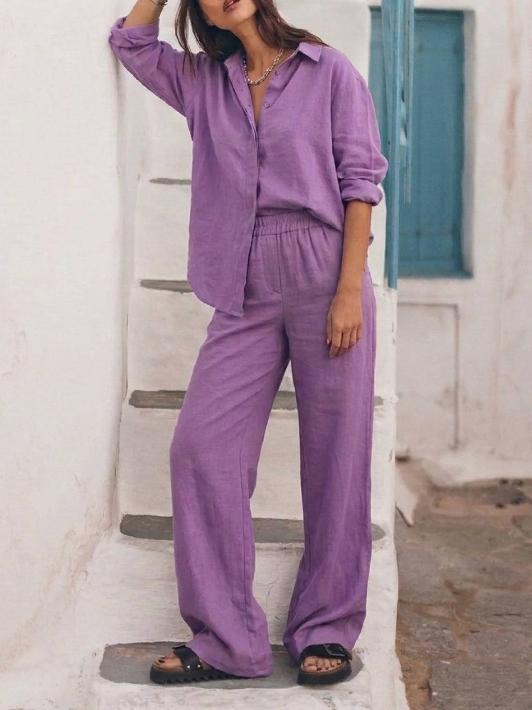 HARPER | COTTON RELAXED TWO-PIECE SET